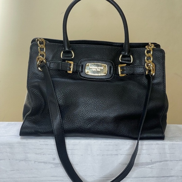 Michael Kors Handbags - Michael Kors Chain-Leather Handle Bag